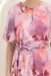 Rochie din material fluid roz deschis midi in clos cu elastic in talie si cordon detasabil 5 - StarShinerS.ro