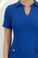 Rochie din stofa albastra scurta tip creion cu buzunare false 4 - StarShinerS.ro