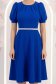 Rochie din stofa albastra midi in clos cu cordon cu perle - StarShinerS 6 - StarShinerS.ro