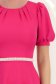 Rochie din stofa fuchsia midi in clos cu cordon cu perle - StarShinerS 4 - StarShinerS.ro
