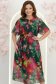 Rochie din material fluid verde midi in clos cu elastic in talie si cordon detasabil 1 - StarShinerS.ro