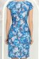Rochie din stofa albastra scurta cu un croi drept si imprimeu- StarShinerS 6 - StarShinerS.ro