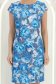 Rochie din stofa albastra scurta cu un croi drept si imprimeu- StarShinerS 5 - StarShinerS.ro