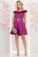 Rochie scurta cu sclipici in clos cu volanase - StarShinerS 3 - StarShinerS.ro