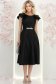 Rochie neagra cu sclipici midi in clos cu volanase - StarShinerS 4 - StarShinerS.ro
