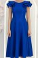 Rochie albastra cu sclipici midi in clos cu volanase - StarShinerS 6 - StarShinerS.ro