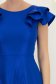 Rochie albastra cu sclipici midi in clos cu volanase - StarShinerS 5 - StarShinerS.ro