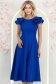 Rochie albastra cu sclipici midi in clos cu volanase - StarShinerS 3 - StarShinerS.ro