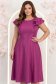 Rochie zmeura cu sclipici midi in clos cu volanase - StarShinerS 1 - StarShinerS.ro