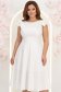 Rochie ivoire cu sclipici midi in clos cu volanase - StarShinerS 2 - StarShinerS.ro