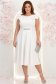 Rochie ivoire cu sclipici midi in clos cu volanase - StarShinerS 1 - StarShinerS.ro