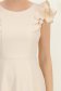 Rochie bej cu sclipici midi in clos cu volanase - StarShinerS 5 - StarShinerS.ro