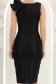 Rochie neagra cu sclipici midi tip creion cu volanase - StarShinerS 7 - StarShinerS.ro