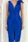 Rochie albastra cu sclipici midi tip creion cu volanase - StarShinerS 5 - StarShinerS.ro