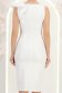 Rochie ivoire cu sclipici midi tip creion cu volanase - StarShinerS 7 - StarShinerS.ro