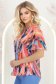 Bluza dama din voal roz cu croi larg si imprimeu - StarShinerS 2 - StarShinerS.ro