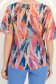 Bluza dama din voal roz cu croi larg si imprimeu - StarShinerS 6 - StarShinerS.ro