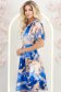 Rochie albastra midi in clos cu mâneci tip fluture - StarShinerS 2 - StarShinerS.ro