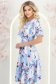 Rochie albastru deschis midi in clos cu mâneci tip fluture - StarShinerS 2 - StarShinerS.ro