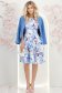 Rochie albastru deschis midi in clos cu mâneci tip fluture - StarShinerS 3 - StarShinerS.ro