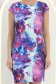 Rochie mov scurta cu un croi drept si imprimeu- StarShinerS 5 - StarShinerS.ro