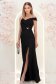 Rochie neagra lunga tip sirenă cu umeri goi- StarShinerS 3 - StarShinerS.ro