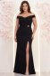 Rochie neagra lunga tip sirenă cu umeri goi- StarShinerS 1 - StarShinerS.ro