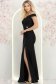 Rochie neagra lunga tip sirenă cu umeri goi- StarShinerS 3 - StarShinerS.ro