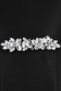 Cordon decorativ negru cu sclipici si pietre strass - StarShinerS 4 - StarShinerS.ro