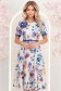 Rochie crem midi in clos cu accesoriu tip curea si brosa florala - StarShinerS 2 - StarShinerS.ro