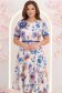 Rochie crem midi in clos cu accesoriu tip curea si brosa florala - StarShinerS 1 - StarShinerS.ro