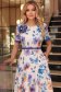Rochie crem midi in clos cu accesoriu tip curea si brosa florala - StarShinerS 1 - StarShinerS.ro
