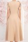 Rochie bej midi in clos accesorizata cu 2 brose 3D - StarShinerS 6 - StarShinerS.ro
