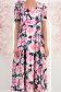 Rochie din voal multicolora midi in clos cu 2 brose florale maxi- StarShinerS 4 - StarShinerS.ro