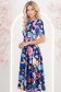 Rochie multicolora midi in clos cu accesoriu tip curea - StarShinerS 3 - StarShinerS.ro