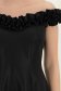 Rochie neagra cu sclipici scurta in clos cu volanase - StarShinerS 5 - StarShinerS.ro