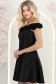 Rochie neagra cu sclipici scurta in clos cu volanase - StarShinerS 2 - StarShinerS.ro