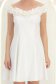 Rochie ivoire cu sclipici scurta in clos cu volanase - StarShinerS 6 - StarShinerS.ro