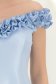 Rochie albastru-deschis cu sclipici scurta in clos cu volanase - StarShinerS 6 - StarShinerS.ro