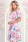 Rochie roz deschis midi in clos cu mâneci tip fluture - StarShinerS 2 - StarShinerS.ro