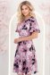 Rochie lila midi in clos cu mâneci tip fluture - StarShinerS 2 - StarShinerS.ro