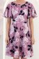 Rochie lila midi in clos cu mâneci tip fluture - StarShinerS 5 - StarShinerS.ro