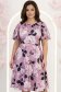 Rochie lila midi in clos cu mâneci tip fluture - StarShinerS 1 - StarShinerS.ro