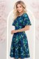 Rochie bleumarin midi in clos cu mâneci tip fluture - StarShinerS 2 - StarShinerS.ro