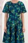 Rochie bleumarin midi in clos cu mâneci tip fluture - StarShinerS 5 - StarShinerS.ro