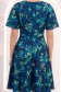 Rochie bleumarin midi in clos cu mâneci tip fluture - StarShinerS 6 - StarShinerS.ro