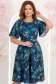 Rochie bleumarin midi in clos cu mâneci tip fluture - StarShinerS 1 - StarShinerS.ro