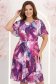 Rochie mov midi in clos cu mâneci tip fluture - StarShinerS 1 - StarShinerS.ro