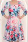 Rochie albastru-deschis până la genunchi in clos cu imprimeu floral - StarShinerS 3 - StarShinerS.ro