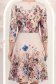 Rochie până la genunchi roz pudra in clos cu imprimeu floral - StarShinerS 6 - StarShinerS.ro